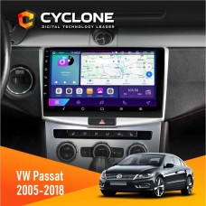 Штатна магнітола Volkswagen Passat (B6, B7) 2005-2014, CC 2012-2018 Cyclone 2x32, 4G, 2k