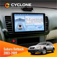 Штатна магнітола Subaru Outback 2003-2009 Cyclone 4x64, DSP, 4G, 2k
