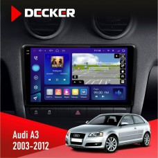 Штатна магнітола Audi A3 2003-2012 Decker 4x64, DSP, 360, 4G, 2k
