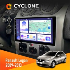Штатна магнітола Renault Logan 2009-2013 Cyclone 4x64, DSP