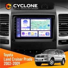 Штатна магнітола Toyota Land Cruiser Prado (120) 2002-2009 AMP Cyclone 4x64, DSP