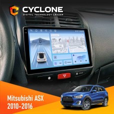 Штатна магнітола Mitsubishi ASX 2010-2016 Cyclone 4x64, 4G, DSP, 2k