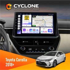 Штатна магнітола Toyota Corolla 2017-2019 Cyclone 4x64, 4G, DSP, 2k