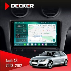 Штатна магнітола Audi A3 2003-2012 Decker 6x128, DSP 360, 2k