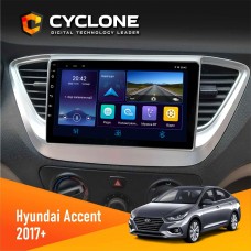 Штатна магнітола Hyundai Accent 2017+ Cyclone 4x64, DSP, DVR