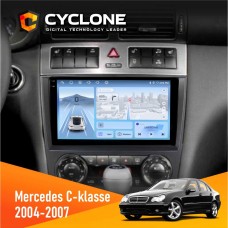 Штатна магнітола Mercedes-Benz C-klasse (W203) 2004-2007 Cyclone 4x64, DSP, 4G, 2k