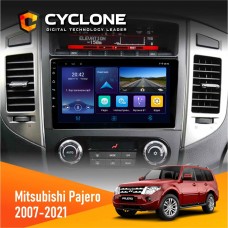 Штатна магнітола Mitsubishi Pajero 2007-2021 Cyclone 4x64, DSP, DVR