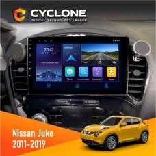 Штатна магнітола Nissan Juke 2011-2019 Cyclone 4x64, DSP, DVR