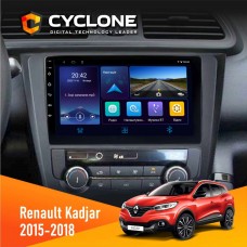 Штатна магнітола Renault Kadjar 2015-2018 Cyclone 4x64, DSP, DVR
