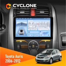 Штатна магнітола Toyota Auris 2006-2012 Cyclone 4x64, DSP, 4G, 2k