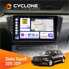 Штатна магнітола Skoda SuperB 2015-2019 Cyclone 4x64, DSP, 2k