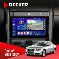 Штатна магнітола Audi A4 2000-2009 Decker 4x64, DSP, 360, 4G, 2k