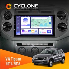 Штатна магнітола Volkswagen Tiguan 2011-2016 Black Cyclone 4x64, DSP