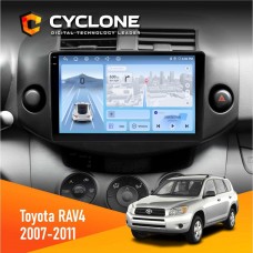 Штатна магнітола Toyota RAV4 2007-2011 Cyclone 4x64, DSP, 4G, 2k