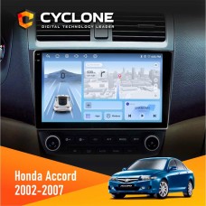 Штатна магнітола Honda Accord 2002-2007 Cyclone 4x64, 4G, DSP, 2k