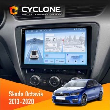 Штатна магнітола Skoda Octavia A7 2013-2020 Cyclone 4x64, 4G, DSP, 2k