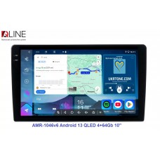 Мультимедійний центр Qline AMR-1046v6 Android 13 QLED 4+64Gb 10"