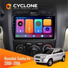Штатна магнітола Hyundai Santa Fe 2000-2006 Cyclone 2x32