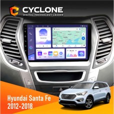 Штатна магнітола Hyundai Santa Fe 2012-2018 CAN Cyclone 4x64, DSP