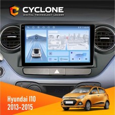 Штатна магнітола Hyundai I10 2013-2015 Cyclone 4x64, DSP, 4G, 2k