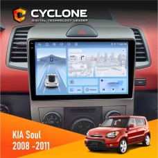 Штатна магнітола Kia Soul AM 2008-2011 Cyclone 4x64, DSP, 4G, 2k