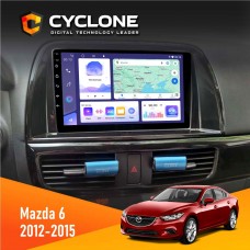 Штатна магнітола Mazda 6 2012-2015 Cyclone 4x64, DSP