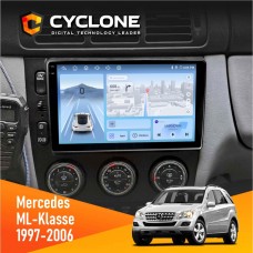Штатна магнітола Mercedes-Benz ML-Klasse (W163) 1997-2006 Cyclone 4x64, DSP, 4G, 2k