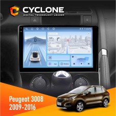 Штатна магнітола Peugeot (3008) 2009-2016 Climate Cyclone 4x64, DSP, 4G, 2k