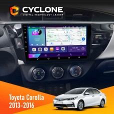 Штатна магнітола Toyota Corolla 2013-2016 Cyclone 2x32, 4G, 2k