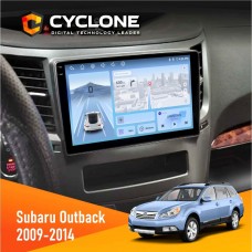 Штатна магнітола Subaru Outback 2009-2014 Cyclone 4x64, DSP, 4G, 2k
