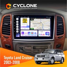 Штатна магнітола Toyota Land Cruiser (100) 2003-2008 Cyclone 4x64, DSP, 2k