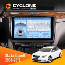 Штатна магнітола Skoda SuperB 2008-2015 Cyclone 4x64, 4G, DSP, 2k