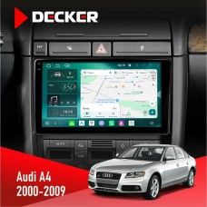 Штатна магнітола Audi A4 2000-2009 Decker 6x128, DSP 360, 2k
