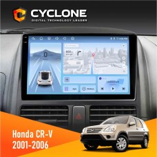 Штатна магнітола Honda CR-V 2001-2006 Cyclone 4x64, DSP, 4G, 2k