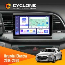 Штатна магнітола Hyundai Elantra 2016-2020 CAN Cyclone 4x64, DSP