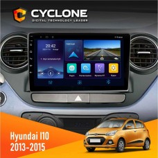 Штатна магнітола Hyundai I10 2013-2015 Cyclone 4x64, DSP, DVR