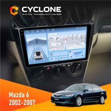 Штатна магнітола Mazda 6 2002-2007 Cyclone 4x64, DSP, 4G, 2k