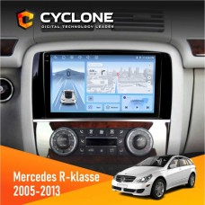 Штатна магнітола Mercedes-Benz R-klasse (W251) 2005-2013 AMP Cyclone 4x64, DSP, 4G, 2k