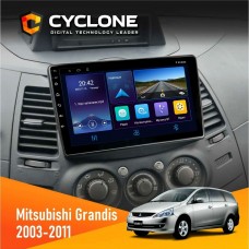 Штатна магнітола Mitsubishi Grandis 2003-2011 Cyclone 4x64, DSP, DVR