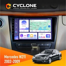 Штатна магнітола Mercedes-Benz W211 2002-2009 Cyclone 4x64, DSP