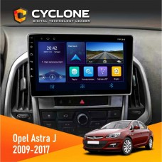 Штатна магнітола Opel Astra j 2009-2017 Cyclone 4x64, DSP, DVR