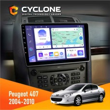 Штатна магнітола Peugeot 407 2004-2010 Cyclone 4x64, DSP