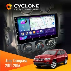 Штатна магнітола Jeep Compass, Patriot 2011-2016 Cyclone 2x32, 4G, 2k