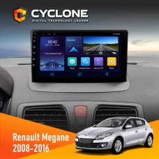 Штатна магнітола Renault Megane III 2008-2016 Cyclone 4x64, DSP, DVR