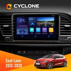 Штатна магнітола Seat Leon 2012-2020 Cyclone 4x64, DSP, DVR