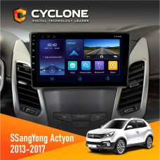 Штатна магнітола SsangYong Korando 2013-2017 Cyclone 4x64, DSP, DVR