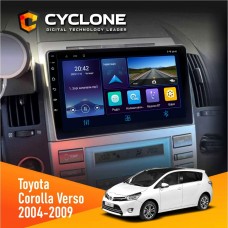 Штатна магнітола Toyota Corolla Verso 2004-2009 Cyclone 4x64, DSP, DVR