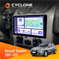 Штатна магнітола Renault Sandero 2007-2011 Cyclone 4x64, DSP