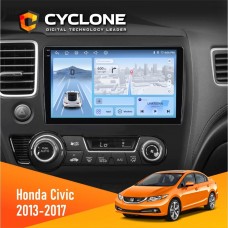 Штатна магнітола Honda Civic 2013-2017 Cyclone 4x64, 4G, DSP, 2k