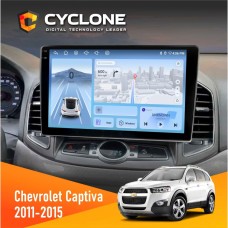 Штатна магнітола Chevrolet Captiva 2011-2015 Cyclone 4x64, 4G, DSP, 2k